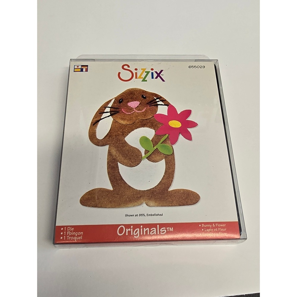 Sizzix Originals Bunny & Flower Die 655029 Emily‎ Humble Easter Rabbit Big Shot